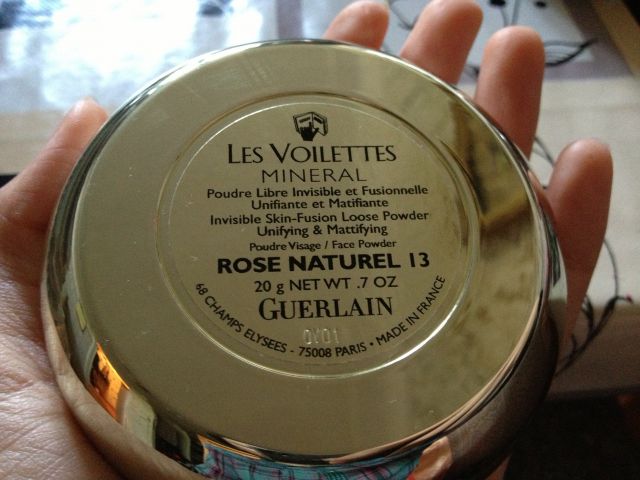 Рассыпчатая минеральная пудра LES VOILETTES MINERAL (оттенок № 13 Rose Naturel) от Guelain фото 1