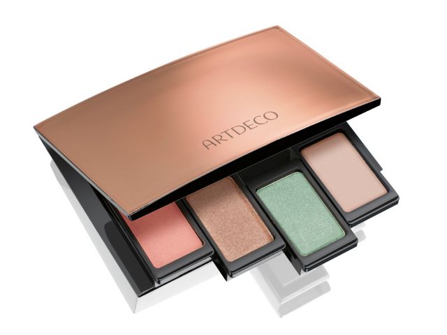 Тени для век Eyeshadow duochrome (оттенки 278 Violet gemstone и 246 Green atlantis) от Artdeco фото 8