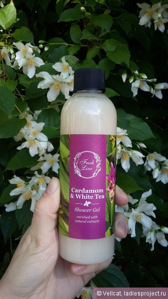 Гель для душа Cardamon & white tea от Fresh line фото 1 Гель для душа Cardamon & white tea от Fresh line фото 1