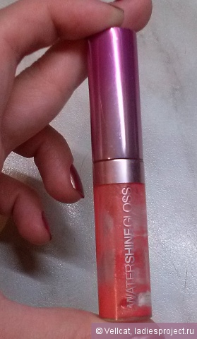 Блеск для губ Watershine (оттенок № 420 Apricot Freeze) от Maybelline фото 1