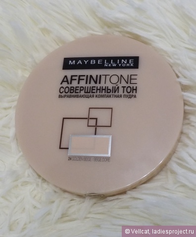 Пудра Affini tone (оттенок № 24 Golden beige) от Maybelline фото 1