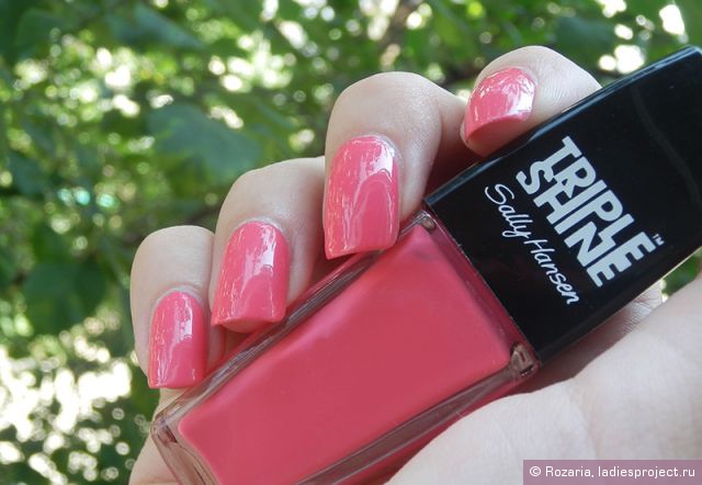 Лак для ногтей Triple Shine (оттенок № 210 Reef-Raf) от Sally Hansen фото 4 Лак для ногтей Triple Shine (оттенок № 210 Reef-Raf) от Sally Hansen фото 4