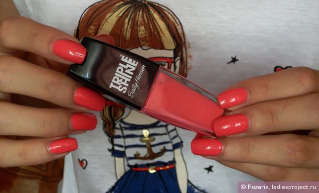 Лак для ногтей Triple Shine (оттенок № 210 Reef-Raf) от Sally Hansen фото 7 Лак для ногтей Triple Shine (оттенок № 210 Reef-Raf) от Sally Hansen фото 7