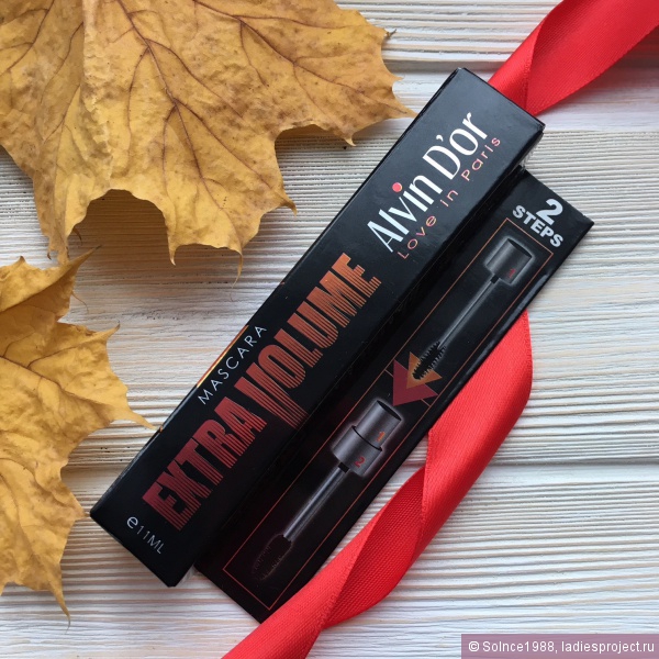 Тушь для ресниц Extra Volume 2 Steps Professional Mascara от Alvin D'or фото 2 Тушь для ресниц Extra Volume 2 Steps Professional Mascara от Alvin D'or фото 2