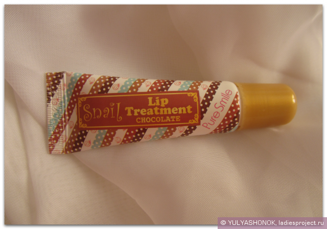 Увлажняющий бальзам для губ "Snail Lip Treatment" с эссенцией улитки и экстрактом какао от Pure Smile фото 1 Увлажняющий бальзам для губ "Snail Lip Treatment" с эссенцией улитки и экстрактом какао от Pure Smile фото 1