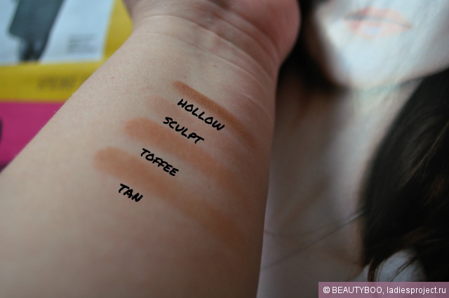 Палетка сухих текстур для контурирования лица Highlight & Contour Pro Palette от NYX фото 17