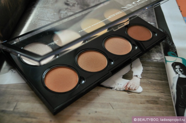 Палетка сухих текстур для контурирования лица Highlight & Contour Pro Palette от NYX фото 3