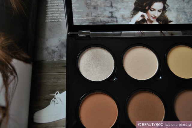 Палетка сухих текстур для контурирования лица Highlight & Contour Pro Palette от NYX фото 19
