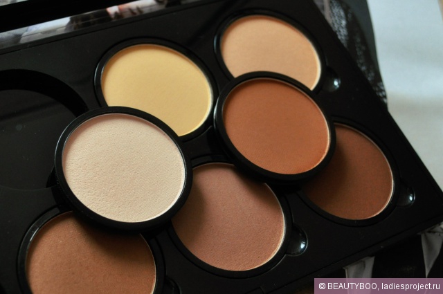 Палетка сухих текстур для контурирования лица Highlight & Contour Pro Palette от NYX фото 5