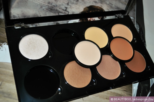 Палетка сухих текстур для контурирования лица Highlight & Contour Pro Palette от NYX фото 4