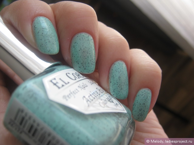 Лак для ногтей активный био-гель Dalmatian Active Bio-gel (оттенок № 423/088 Mint Ice Cream & Chocolate) от El Corazon фото 12