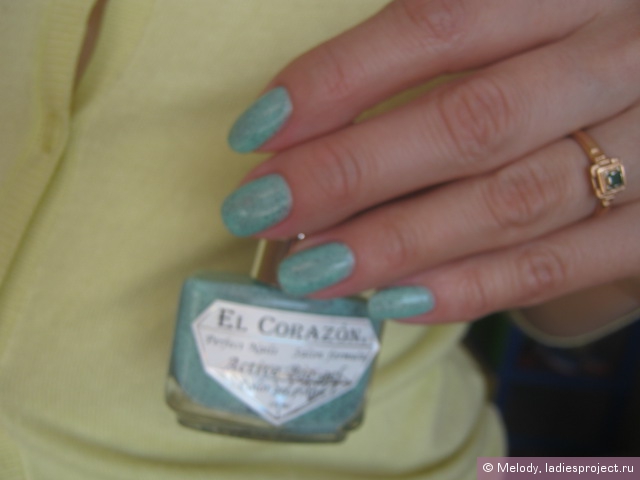 Лак для ногтей активный био-гель Dalmatian Active Bio-gel (оттенок № 423/088 Mint Ice Cream & Chocolate) от El Corazon фото 16