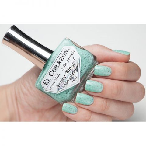 Лак для ногтей активный био-гель Dalmatian Active Bio-gel (оттенок № 423/088 Mint Ice Cream & Chocolate) от El Corazon фото 3 Лак для ногтей активный био-гель Dalmatian Active Bio-gel (оттенок № 423/088 Mint Ice Cream & Chocolate) от El Corazon фото 3