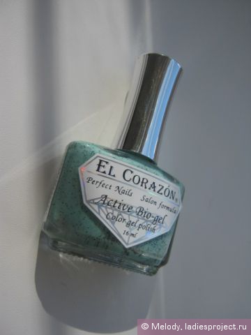 Лак для ногтей активный био-гель Dalmatian Active Bio-gel (оттенок № 423/088 Mint Ice Cream & Chocolate) от El Corazon фото 1