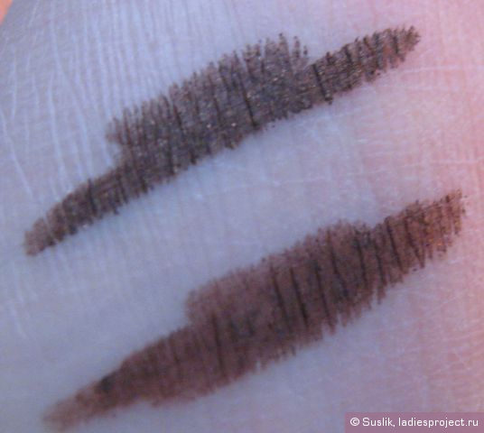 Карандаши для глаз Scandaleyes Kohl (оттенок № 003 Brown) от Rimmel и Cream Shaper for Eyes (оттенок № 105 Chocolate Lustre) от Clinique фото 7