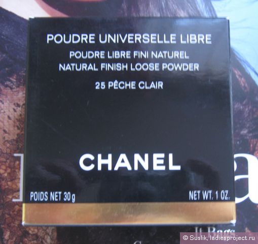Рассыпчатая пудра натуральный макияж Poudre Universelle Libre (оттенок № 25 Peche Clair) от Chanel фото 1