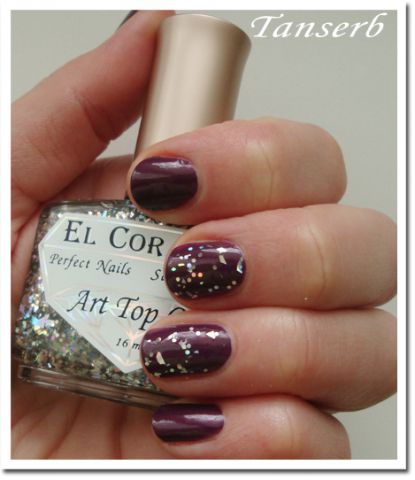 Праздничный топ для ногтей Art Top Coat (оттенок № 421/8 Top Fireworks) от El Corazon фото 3