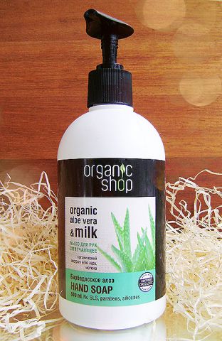 Смягчающее мыло для рук &laquo;Барбадосское алоэ&raquo; от Organic Shop фото 1