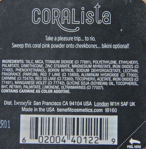 Румяна Coralista от Benefit фото 6