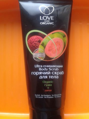 Ультраочищающий горячий скраб для тела Organic гуава & личи от Love 2 mix Organic фото 1