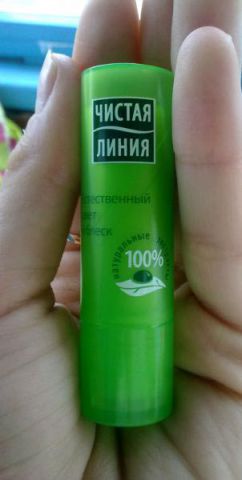 Бальзам для губ Естественный цвет и блеск от Чистая линия фото 2