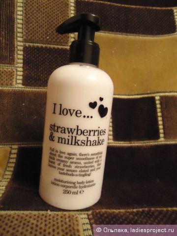 Увлажняющий лосьон для тела "Клубника и сливки" Strawberries and Milkshake Moisturising Body Lotion от I Love фото 1
