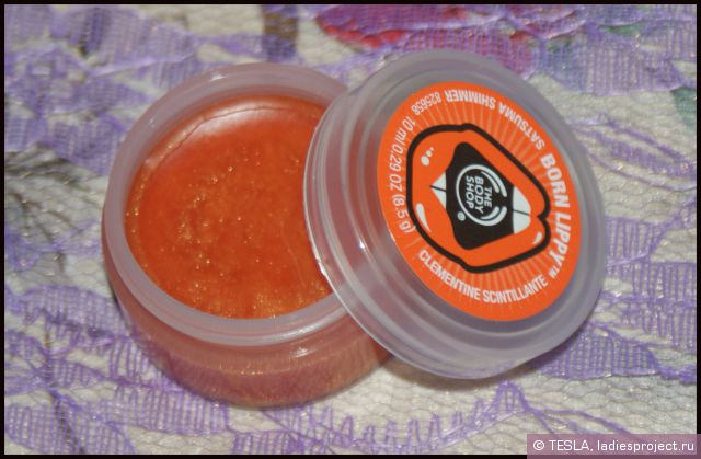 Бальзам для губ Satsuma Shimmer Born Lippy от The Body Shop фото 1